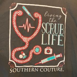 Living the scrub life by Southern Couture (Tshirt)